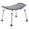Flash Furniture 21-1/2" L, Plastic, Gray Bath & Shower Chair DC-HY3410L-GRY-GG - alternate 4